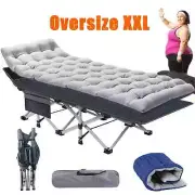 Camping Cot Foldable Bed with Mattress Portable Outdoor Nap Daybed for Hiking Be