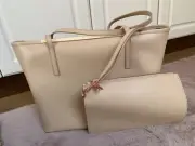 New Ted Baker Taupe Bag with Pouch RRP £159