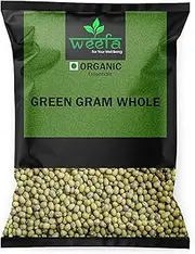 WEEFA ORGANIC Green Gram Whole/Hari Mung/Pesara Pappu (500gms)