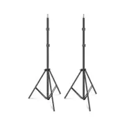 MimaPipa Light Stand 6.5ft 2m Portable Aluminum Photography Video Tripod 2 Pack