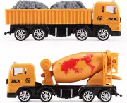 Construction Toy Trucks for Todder Boys, Vehicles Set of Dump Truck, Cement Mixe