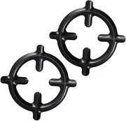 GLEAVI Gas Stove Ring Reducer 2 Pcs Gas Cast Iron Stove Wok Ring for Gas Hob Gas Ring Gas Stove Stand Coffee Pot Coffee Pot Grate Pot Holder Wok Focus Ring Electric Furnace
