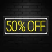 50% OFF Neon Sign for Retail Displays | LED Flex Neon | 30"W x 12"H x 1"D
