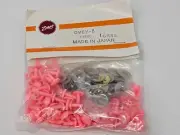 Bulk VTG Zims 8mm Pink Oval Plastic Safety Eyes or Noses Amigurumi Craft Doll