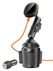 for Qi2 15W Magsafe Car Mount Charger, Phone Holder Car Cup Holder Wireless C...