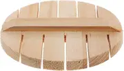 HAKIDZEL 16cm Wooden Rice Plate Rice Storage Container Accessory Replacement for Wood Floor