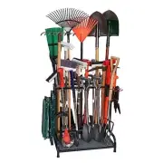 Garden Tool Organizer, Yard Tools Rack Holds 55 Long-Handled Yard Tool Storage