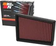K&N Engine Air Filter: Increase Power & Towing, Washable, Premium, Replacement Air Filter: Compatible with 2020-2022 Chevrolet Onix/Tracker, 33-3170