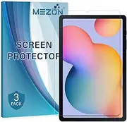 [MEZON] [3 Pack] Ultra Clear Film Screen Protector for Samsung Galaxy Tab S6 Lite 10.4” (SM-P610, P615) (Tab S6 Lite, Clear)