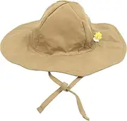 [Leveret] Baby Girls Brim Sun Protection Swim Hat (Size 3 Months-4 Toddler)