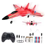 Su-27 RC Airplane,2.4GHz 2 Channel Remote Control Plane with Gyro Night Red