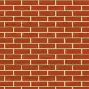 Dolls House Miniature New Dark Red Brick Pattern Cladding