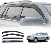 OAD4X4 Weathershields Compatible with Toyota Kluger 2007-2013, Weather Shields Window Visors Wind Deflectors Sun Rain Guard 4PCS Set