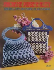 Easy Macrame Purse Patterns Instructions Macrame Purse-N-Ality Craft Book MM361