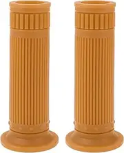 X AUTOHAUX 1" 25mm 1.1" 28mm Universal Motorcycle Hand Grips Cover Non Slip TPU Handlebar Cover for Motorcycle Scooter Bicycle ATV Brown Yellow 1 Pair