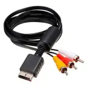 1.8M RGB AV TV Audio Video Stereo Cable Connection Cord for PS2 PS3 Game Machine