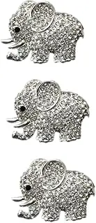 Totority 3 Pcs Car Freshener Clip Elephant Shape Car Air Freshener Scent Styling Silver Natural Odor