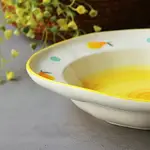 手作陶瓷釉下彩意面盤手繪陶瓷湯盤菜盤