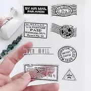 MaGuo US Postage and Stamps Clear Stamps for DIY Scrapbooking and Card Making Decoration