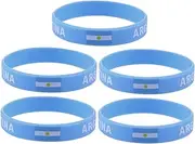 Pcs Flag Silicone Wristband Comfortable Country Flag Bracelet for Sports Games