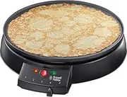 Russell Hobbs Electric Crepe & Pancake Maker - Large 30cm (12 inch) easy to clean Non-stick hotplate, Crepe making tools inc, Adjustable thermostat, Power on & temp indicator light, 20920