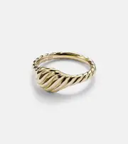 [David Yurman] David Yurman Sculpted Cable 18kt gold pinky ring J gold