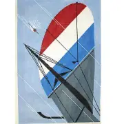 HP NEEDLEPOINT CANVAS: ADPTD DESIGN BY CHARLEY HARPER, FEARLESS FEATHERS BM