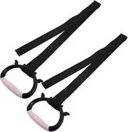 Hohopeti 2pcs Hanging Rings Gradient Rabbit Electric Cabinet Door Handrail Apron Door Handle Spring Tools Adjustable Rings Hook Leg Gaiter Belt Playground Hanging Rings Pp