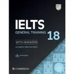 IELTS 18 GENERAL TRAINING STUDENT'S BOOK WITH ANSWERS WITH AUDIO WITH RESOURCE BANK/CAMBRIDGE ASSESSMENT ESLITE誠品