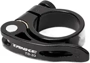 Bike Seat Post Clamp Bicycle Seat Post Clamp Aluminum Alloy Ultra Light Quick Release Road Fixed Gear MTB Mountain Bike Parts 31.8mm 34.9 Seat Clamp(Ts3334.9mm)