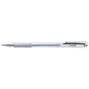 Pentel Hybrid Gel Grip Metallic Pen Silver