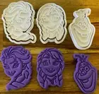 Frozen Elsa Anna Olaf Cookie Cutter Stamp Fondant Embosser set