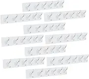 HORIALENCE 10pcs Claw Wall Hook Rack for Kitchen Bathroom Adhesive Storage Hangers No Drilling Required Stylish Organization for Home Office and Cafes