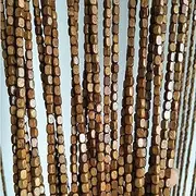 Wooden Beaded Door Curtain Screen Retro Style,Hanging Wooden Beaded Door Curtains,Partition Door Beaded for Doorway,Wall Hanging Divider,for Closets Living Bedroom,Custom
