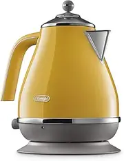 [De'Longhi] Icona Capitals Electric Kettle KBOC2001Y, 1.7L Capacity, 360-Degree Swivel Base, Cord Storage, New York Yellow