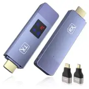 Wireless Hdmi Transmitter and Receiver, Wireless HD Extender Plug & Play Purple