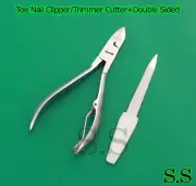 Toe Nail Clipper/Trimmer Cutter+Double Sided 1 Nail File Manicure/Pedicure