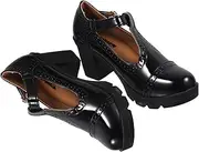 [Holibanna] Ladies Waterproof High Heels Shoes Single Comfortable Working Shoes White Heels Easy On/Off