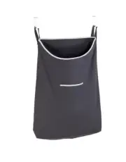 WENKO Canguro Laundry Hamper Bag Over The Door Cloth Basket with Hooks for