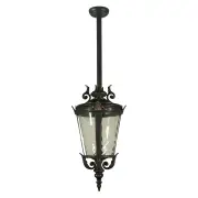 Albany Medium Outdoor Rod Pendant Light, Antique Bronze