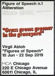 y6 Art Poster Figures Of Speech N.1 Virgil Abloh Framed Item