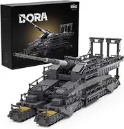 [Nifeliz] Dora, WW2 Classic Building Set, Collectible Military Model to Build and Display, Adult Gift Ideal for Military Enthusiasts (2,355 PCS, NF10240), Gray