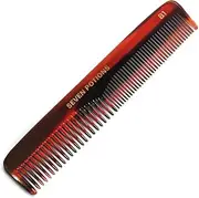 Seven Potions Beard Comb — Fine and Coarse-Tooth Comb for Men's Hair, Beard & Moustache — Handmade (14.5 cm / 5.7 inch)