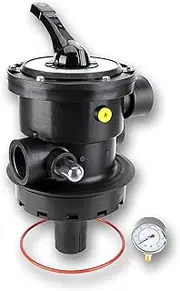 Gagsu SP0714T Top-Mount Multiport Valve 7-Position Control Valve Compatible with Hayward VariFlo，Above-Ground Pro or VL 210 Series Sand Filter 1-1/2-Inch 6-Way