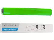 12" x 12FT Fluorescent PU Heat Transfer Vinyl HTV Neon Green Iron on Cricut
