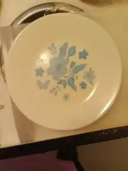 Pioneer Woman Corelle Signature Glass 4 piece Appetizer Plate Set Evie Teal NEW
