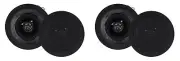 4) Rockville CC4T Black 4" Commercial 70v Ceiling Speakers For Restaurant/Bar