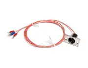 XLR Male Panel Outlet pre-wired 2 Red 1 Blue