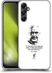 Head Case Designs Officially Licensed Liverpool Football Club No Second White Bill Shankly Quotes Gel Case [Military Grade Protection] Compatible with Samsung Galaxy A05s