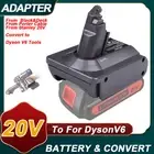 Adaptor For Black and Decker /Porter Cable 20v Batteries To Dyson V6 DC62 Vacuum